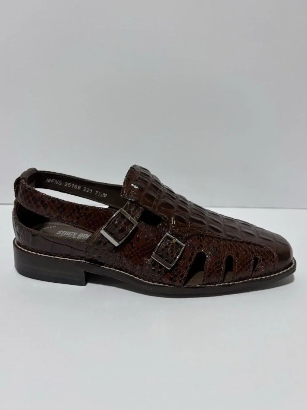 Stacy Adams Men’s Calvino City Sandals Cognac, Size 7.5 M
